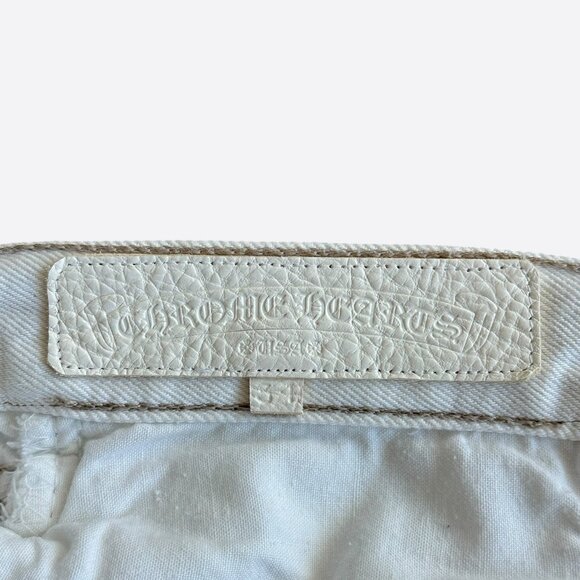 Chrome Hearts Levis White & Cheetah Cross Patch Jeans - Picture 3 of 6
